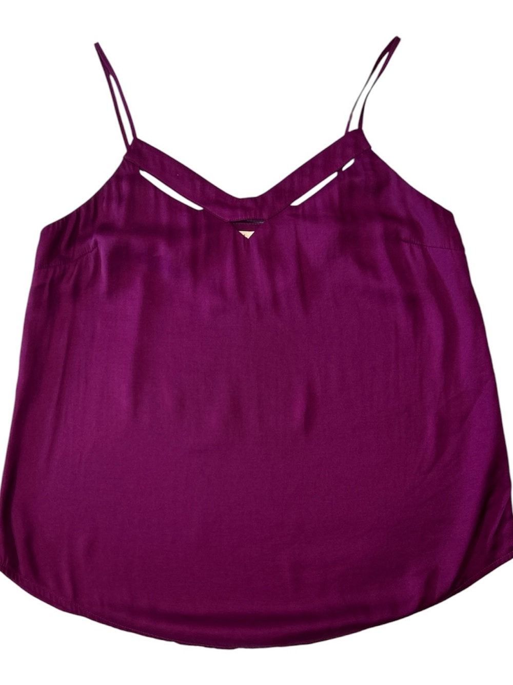 Pixley Women’s Cutout V-Neck Cami Tank Top - Purple Sz XS - Picture 2 of 7